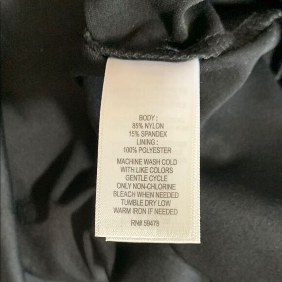 Adrienne Vittadini Black Wrap Sheath Dress with V-Neck NWT Size 2 - Picture 6 of 10